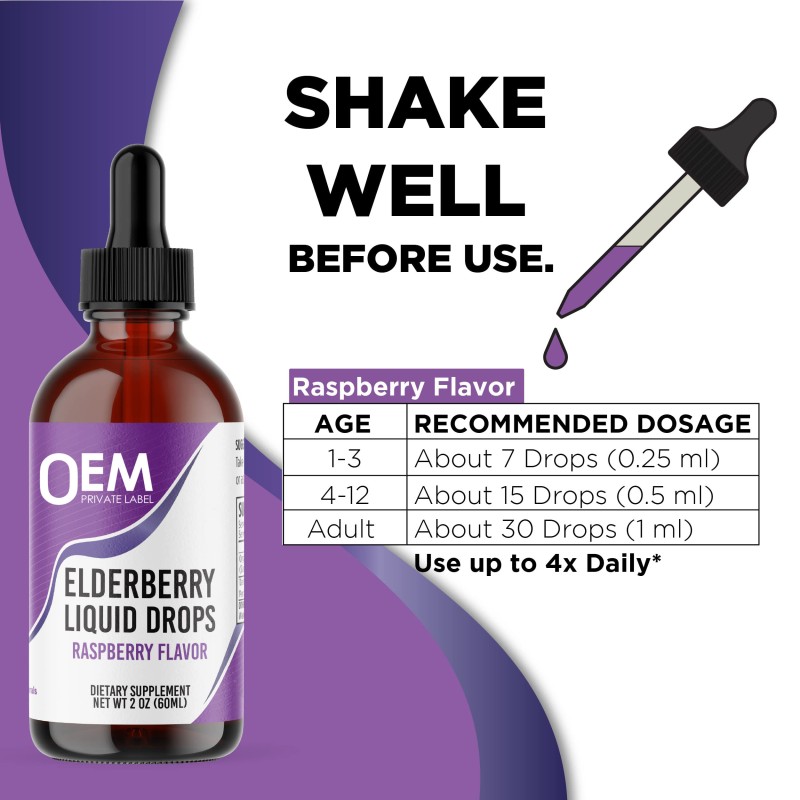 Sambucas Organic Black Elderberry Drops - Immune Booster with Vitamin C & Zinc for Antioxidant Support