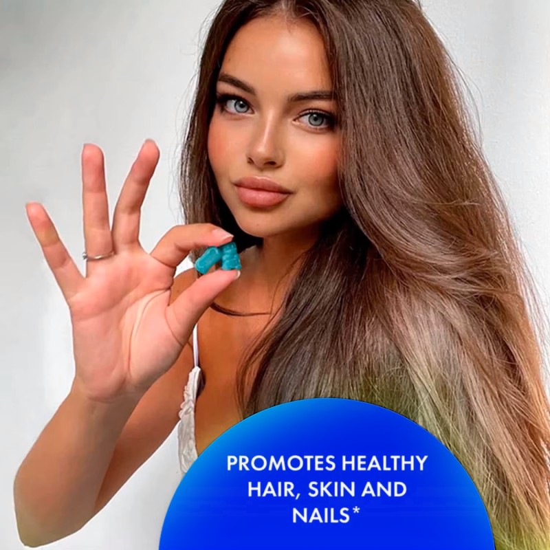 Private Label Biotin Collagen Gummies Hair Growth Supplement with Keratin for Stronger Strands Beauty Product Gummy Candy Dosage