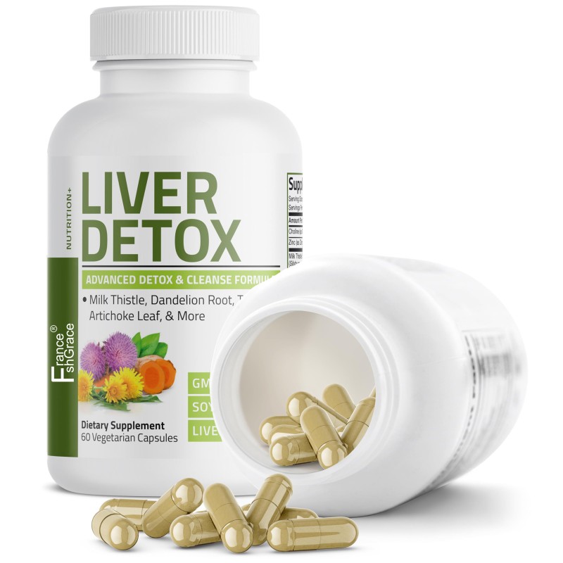 Advanced Liver Detox Capsules With Milk Thistle Dandelion Turmeric and Artichoke for Liver Health