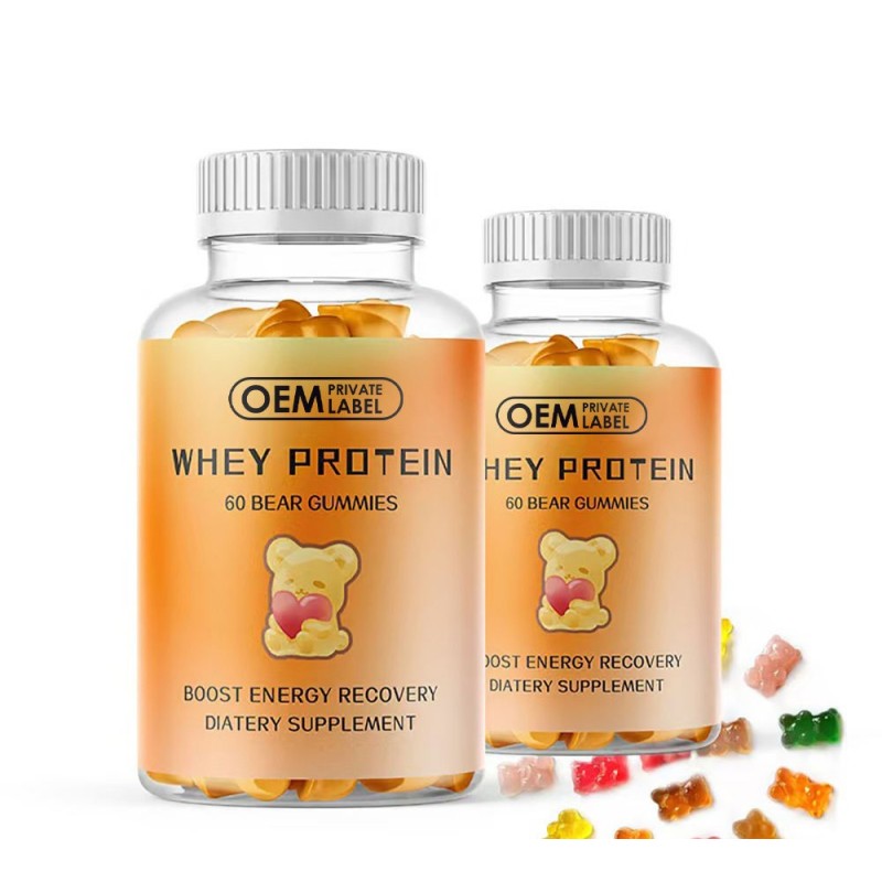 Vegan Protein Collagen Gummies 15g with Pea and Rice Protein for Energy and Muscle Recovery Sugar-Free