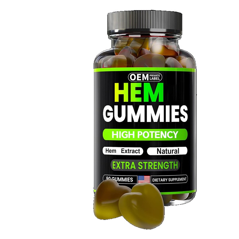 Organic Hemp Gummies for Sleep Support and Immune Health Extra Strength Herbal Supplement with Pure Hemp Oil