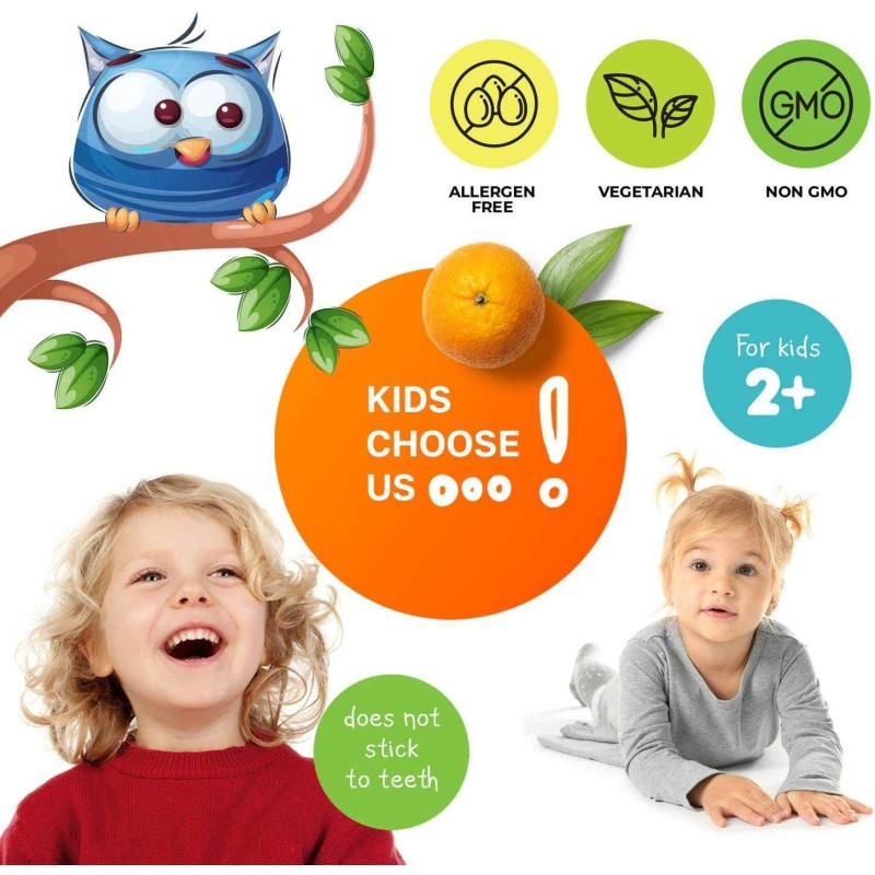 Sugar-Free Multivitamin Gummies for Kids and Adults Essential Vitamins for Daily Immunity and Growth Not for Pregnant Women