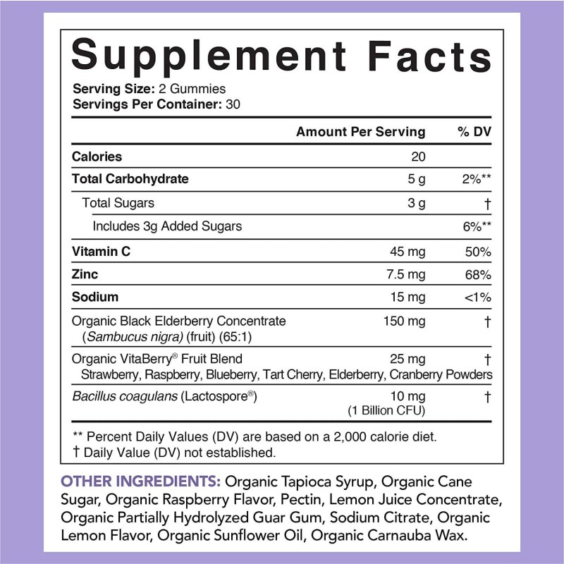 Private Label Elderberry Immune Support Gummies for Adults and Kids Vitamin C Supplement Free From