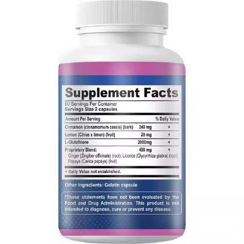 Effectively Manage Skin Health Antioxidant Health Supplements Capsules Inhibit Melanin Regeneration and Promote Skin Whitening