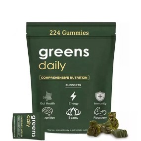 OEM Organic Spirulina Chlorella Gummies with Super Greens for Daily Energy and Detox 60 Gummies