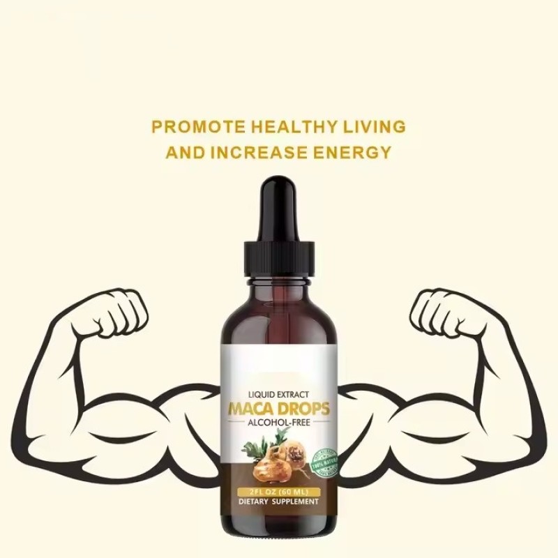 Natural Plant Herbal Extracts to Enhance Men's Endurance and Energy to Improve Sex Oral Liquid Maca Root Drops