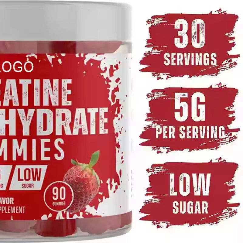 OEM/ODM Pre Workout Creatine Gummies 4g Per Serving - Muscle Builder and Energy Booster for Athletes