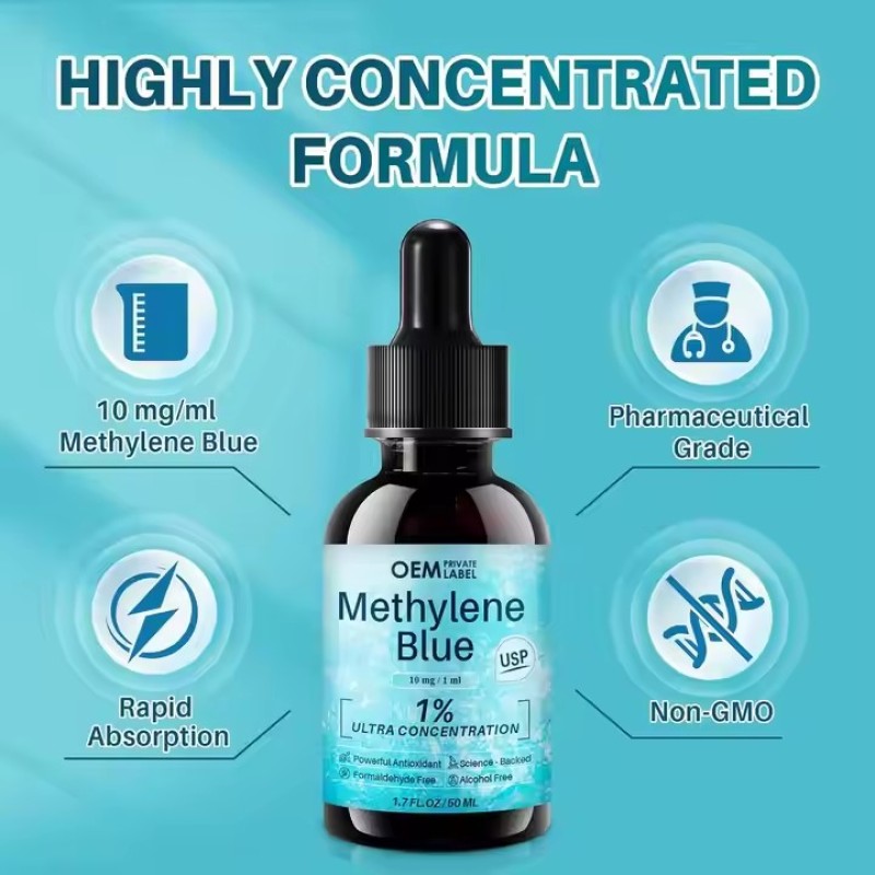 Biochealth OEM Methylen Blue 1% - Liquid Drops Strength Formula, Increased Absorption, Brain Supplement