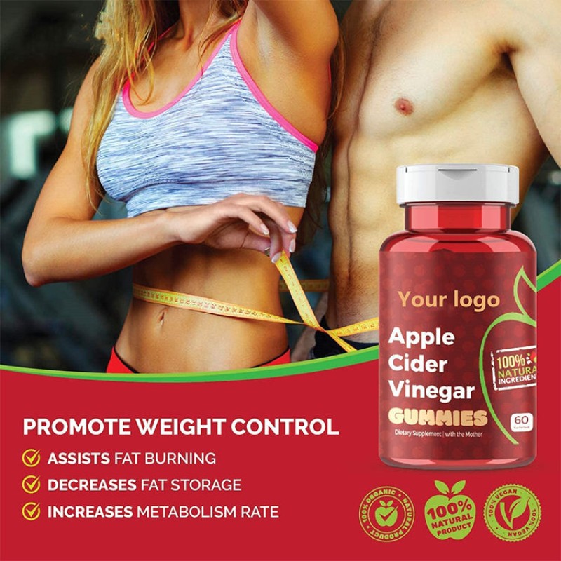 Apple Cider Vinegar Slimming Vitamins, Supports Healthy Weight Loss & Digestive Balance, Natural Detox