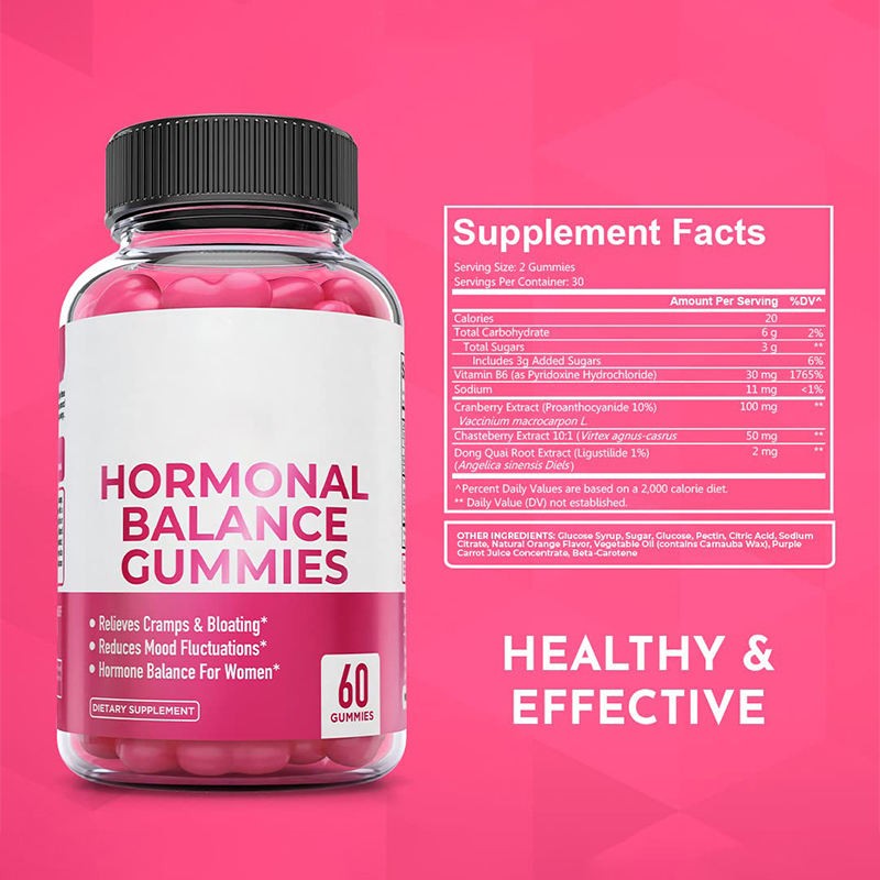 OEM Maca Root & Ashwagandha Libido Gummies for Women - Hormone Balance, Sugar-Free Vegan Desire Booster