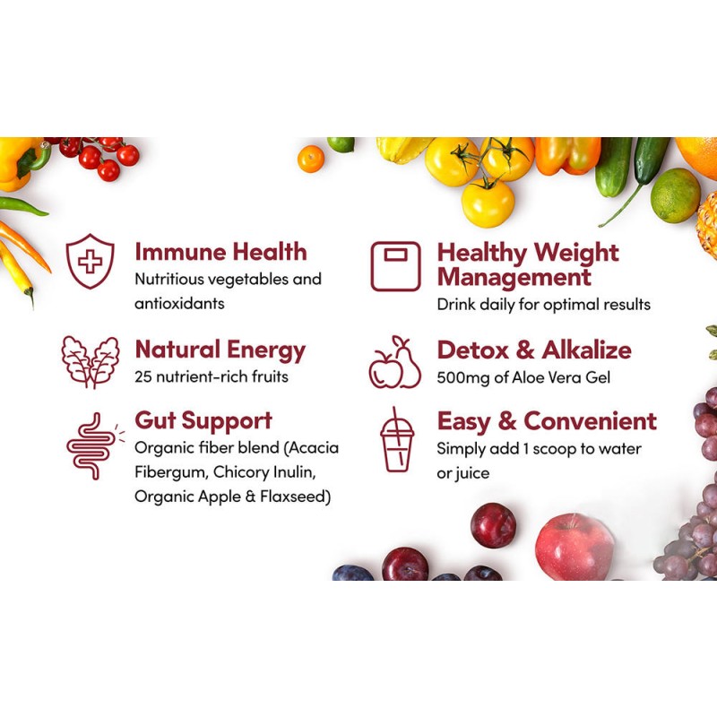 Intestinal Cleansing Green Powder Fruits and Vegetables Healthy Digestive System Liver Detoxification Drink Powder