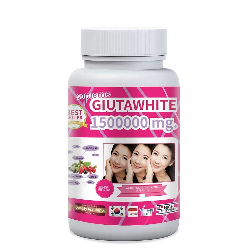 Gluten-free White Soft Capsules Effective Collagen Whitening Supplement Improve Skin Tone and Remove Spots