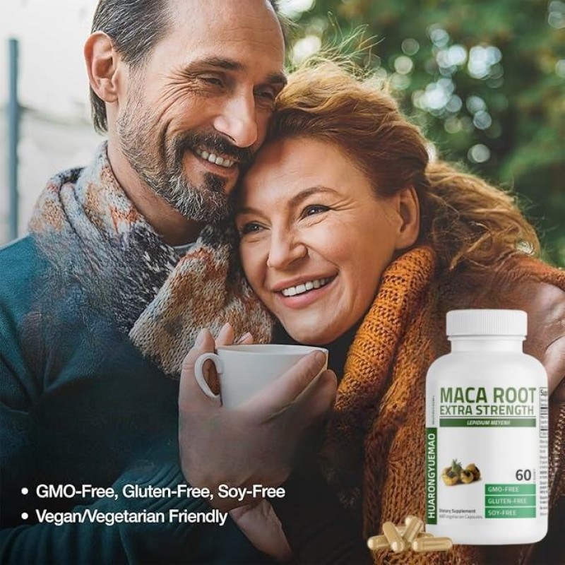 OEM Supports Energy Stamina Reproductive Health Maca Root Capsules Supplement for Men Maca Capsules