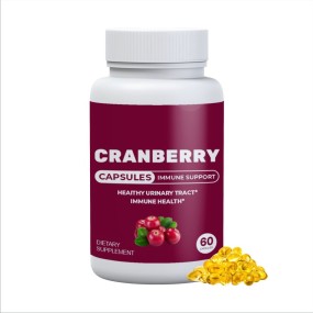 Organic 50:1 Cranberry Capsules 60Pcs-Urinary Tract and Immune Health Support