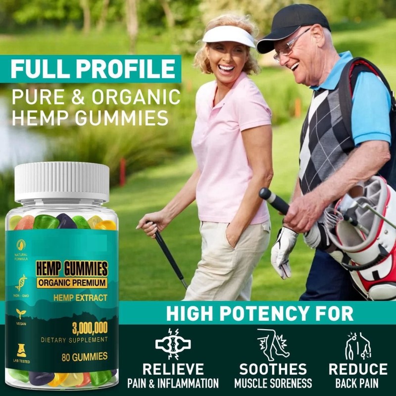 Wholesale Hemp Premium Gummy Best Tasting Fruity Flavor Natural Hemp Oil Herbal Health Supplements Gummies for Calm & Relax