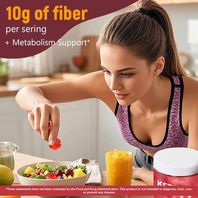 Vegan Keto ACV Gummies with Pomegranate & Beetroot - Weight Control + Digestive Health Booster for Adults