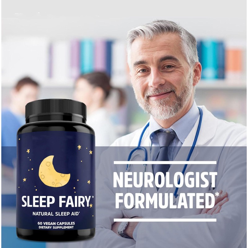 Sleep Fairy 9-in-1 Melatonin Sleep Complex Vegan Capsules - Natural Sleep Aid for Adults with 5-HTP GABA & Magnesium