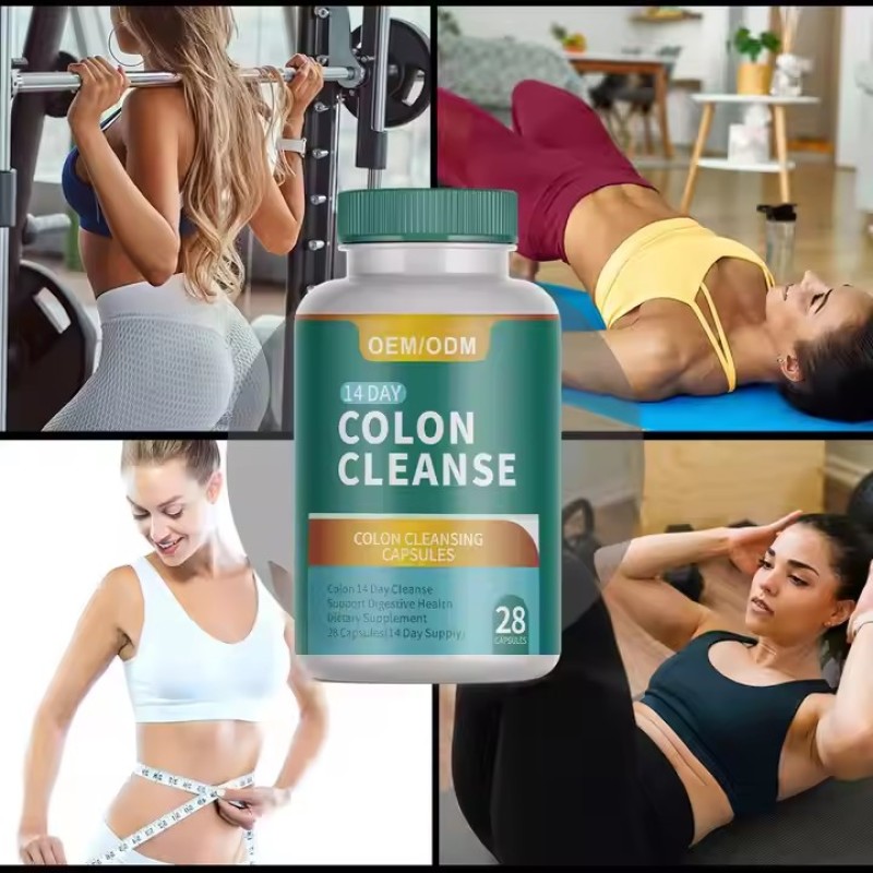 OEM Colon Cleanser & Detox Capsules Feel Lighter Colon Cleanse Capsule Colon Broom & Detox for Adult Weight Management