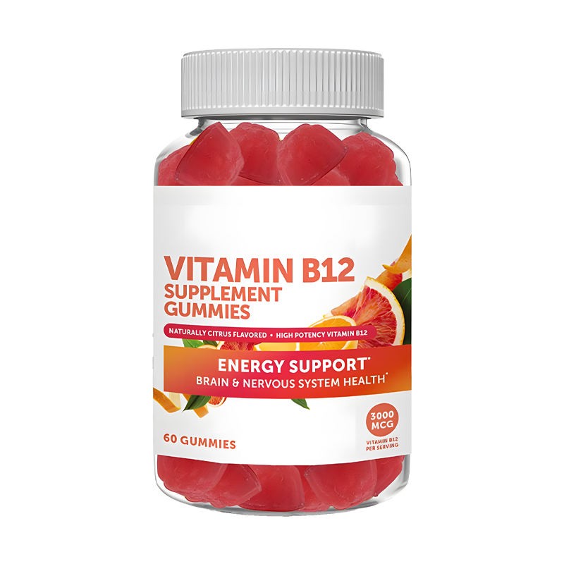 OEM Premium Sugar-Free Vitamin B12 Gummies with Benfotiamine & Thiamine - Comprehensive B Complex for Enhanced Energy