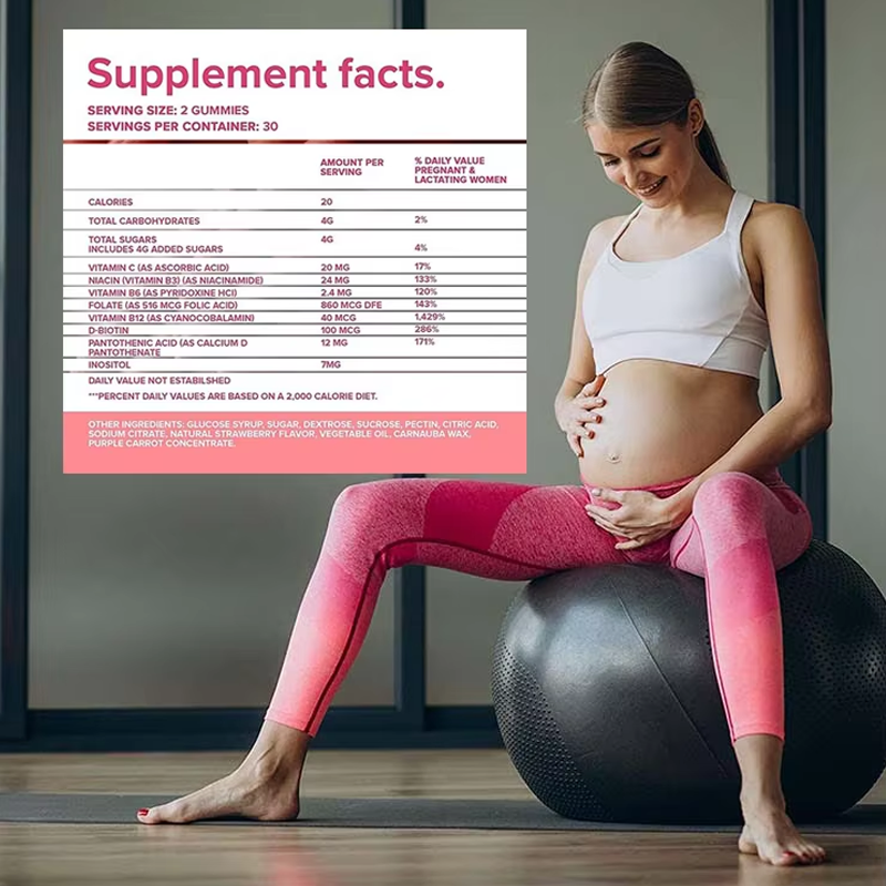 Probiotic Soft Candy Food Supplement Energy Folic Acid Multi-Vitamin for Pregnant Women Fertility Supplements