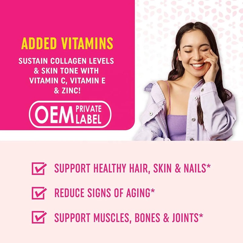 Premium 60-Gummy Collagen Supplement with 2500mcg Biotin Antioxidant Hair Growth and Skin Radiance Formula