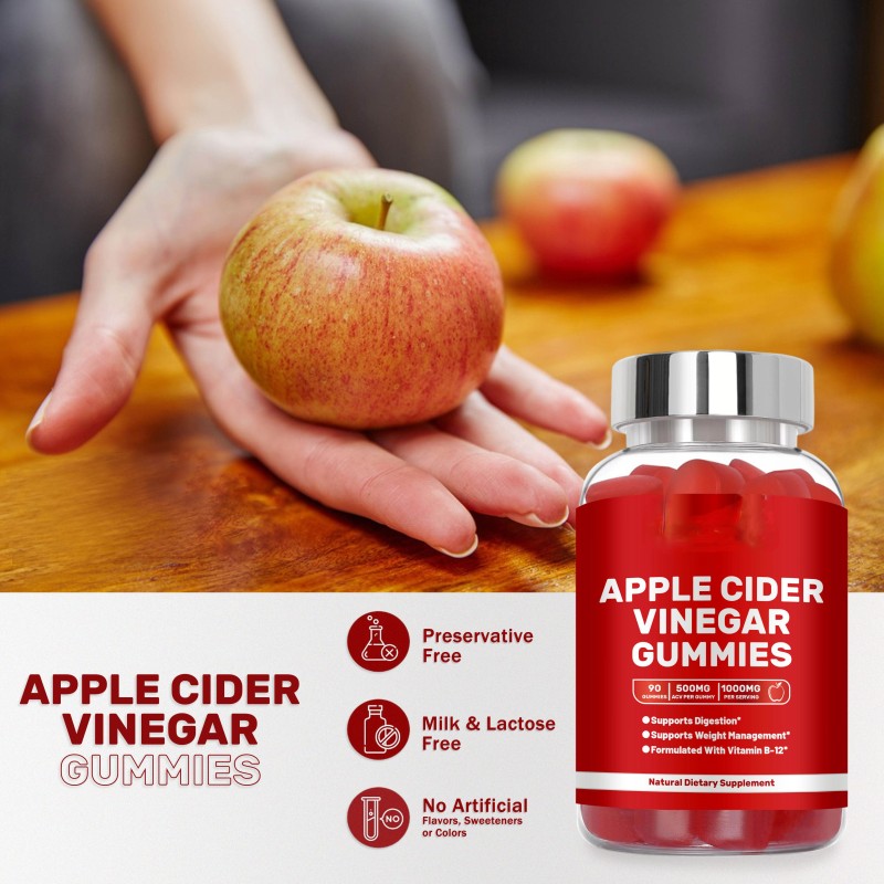 OEM/ODM Vitamin C Seamoss Gummies with Apple Cider Vinegar - Immune Support & Detox Supplement