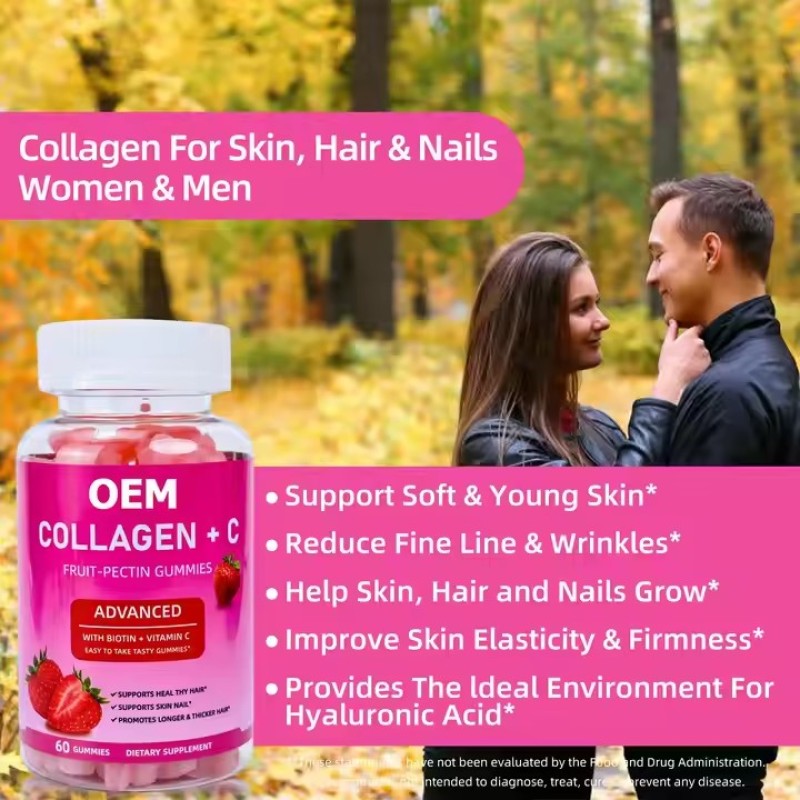 Advanced Hydrolysed Collagen Peptides Pure Formulation Marine Collagen Gummies Suitable Dosage for Pregnant Women