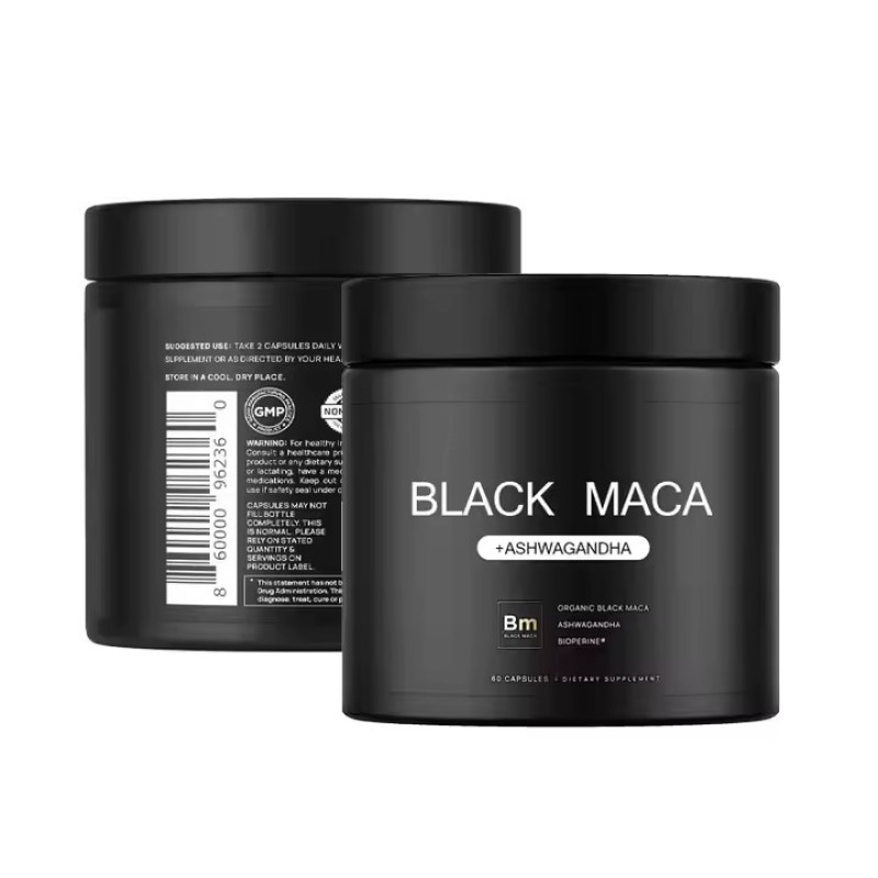 OEM Maca Root&Ashwagandha Supplement Capsules Support for Stress Relieve Energy&mood Male Enhancement Supplement