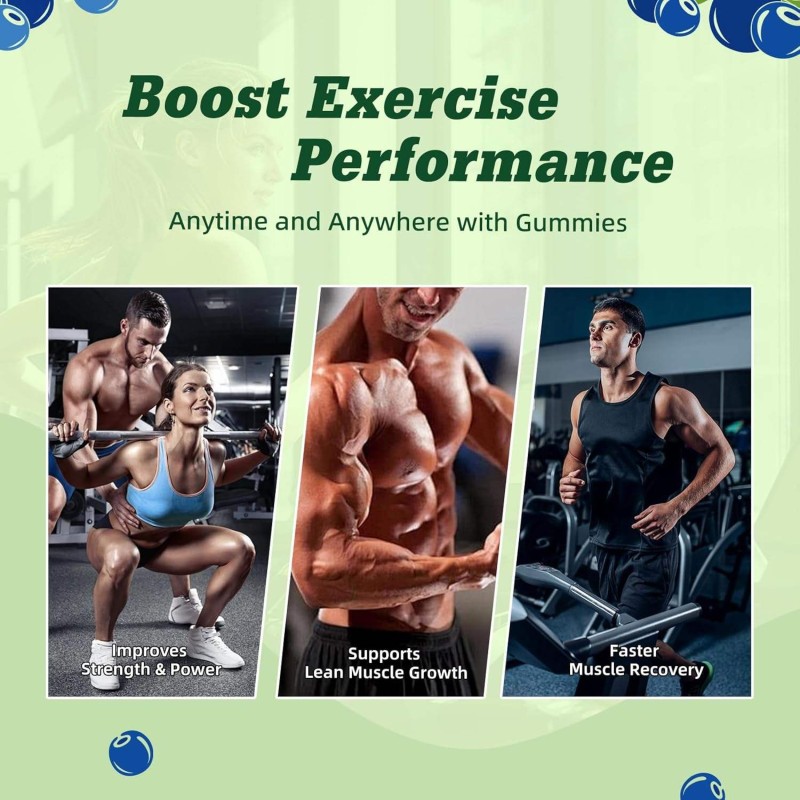 OEM Vegan Sugar-Free Creatine Monohydrate Gummies 5g for Energy Boost and Muscle Strength