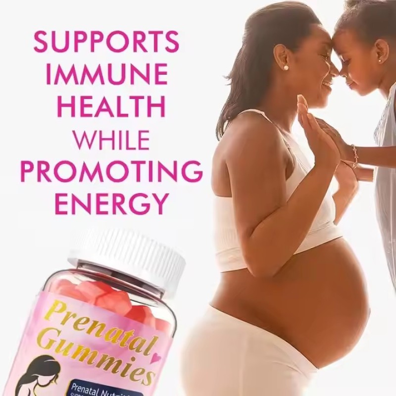 OEM/ODM/OBM Organic Fertility Gummies Supplements Aid Ovulation Prenatal Folic Acid Multivitamins Fertility Support Gummies