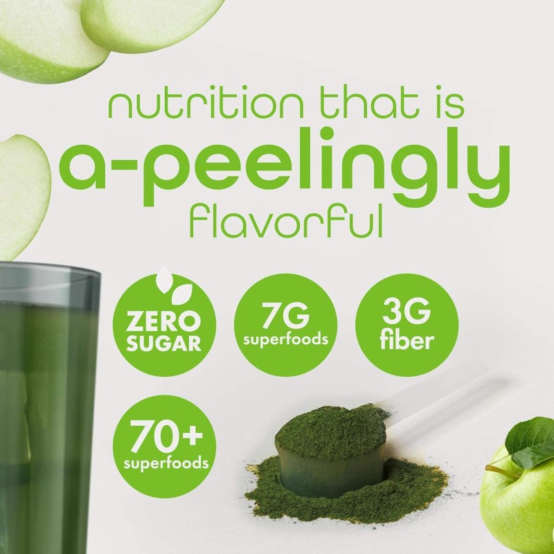 OEM Organic Super Greens Powder with Probiotics, Enzymes, Vitamins for Detox and Digestion