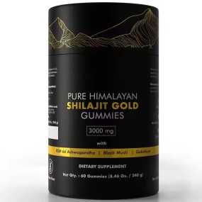 Organic Himalayan Shilajit Gummies Food Grade Supplements Individually Wrapped No Added Ingredients Original Shilajit