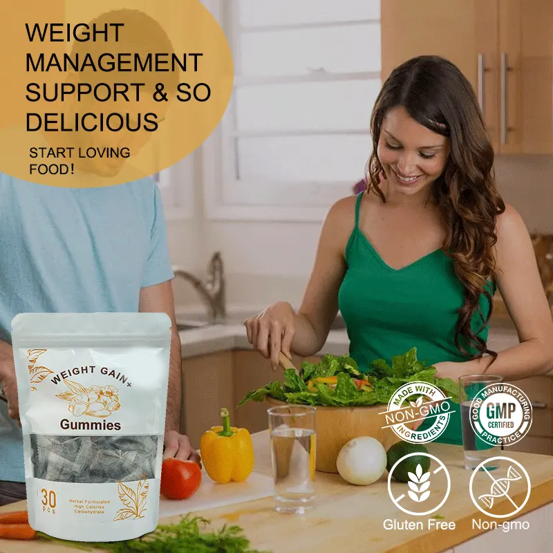 Premium Collagen Protein Gummies with BBL Complex for Muscle Growth, Appetite Support and Weight Gain