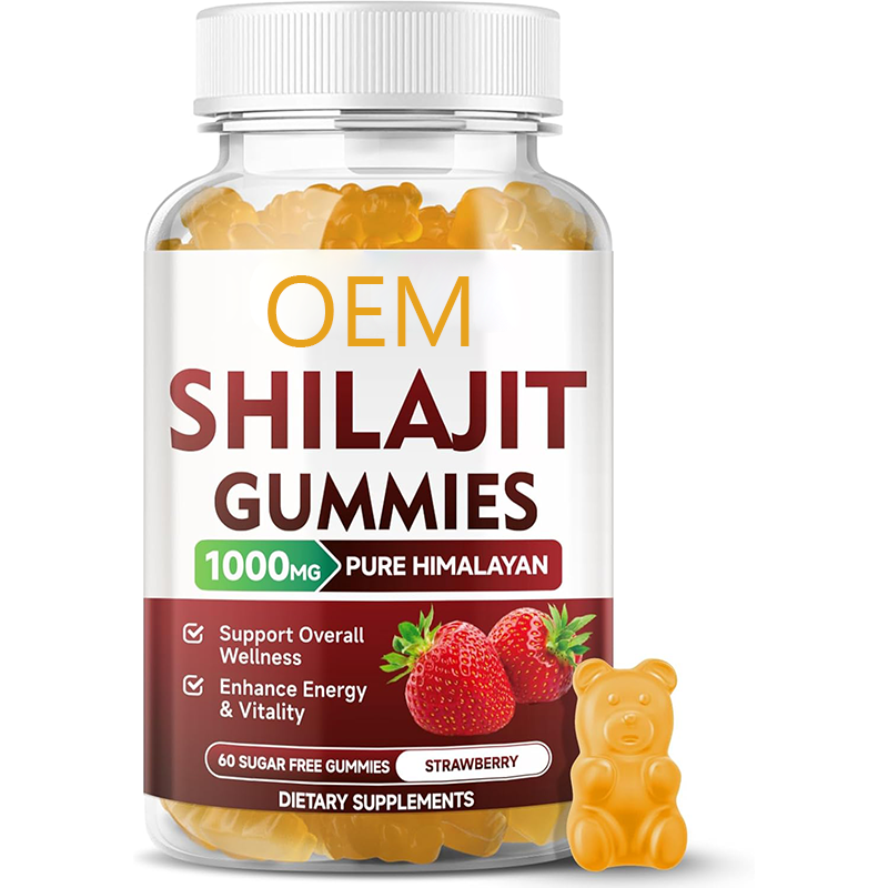 OEM Vegan Private Label Organic Shilajit Gummies with Pure Gold Shilajit and Zinc for Enhanced Vitality
