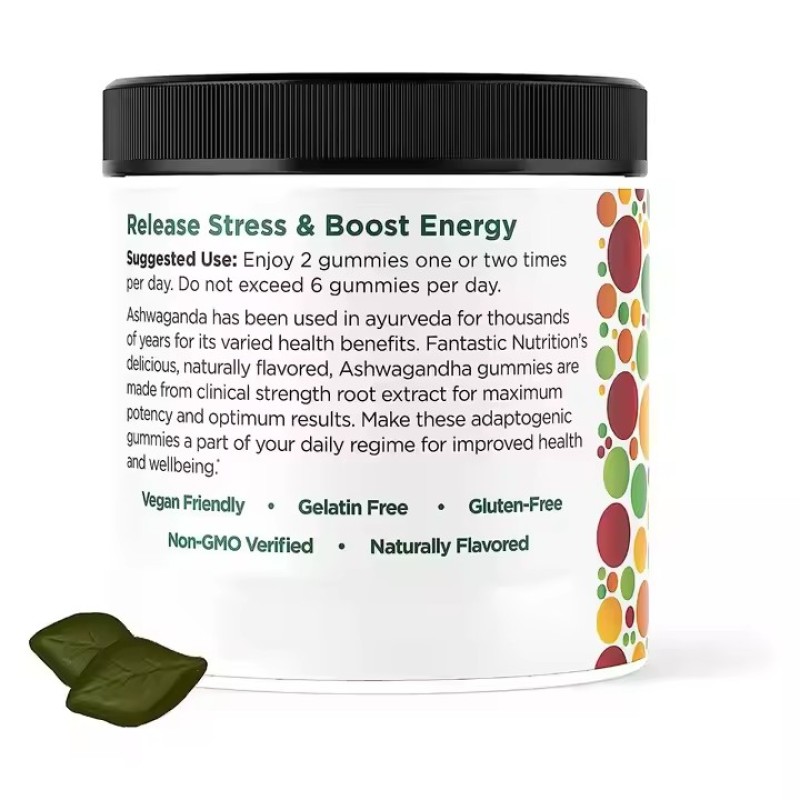 Private Label Supplement Bear Flavor Antioxidant Vitamins for Men Ashwagandha Gummies With Maca Root