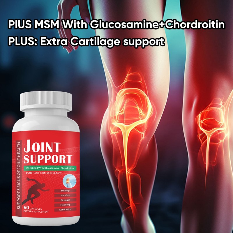 Premium Glucosamine Chondroitin MSM Capsules with Hyaluronic Acid - Joint Mobility & Comfort Support