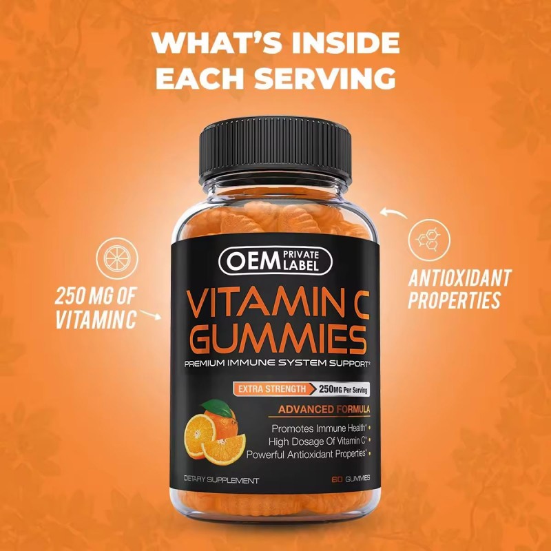 OEM Multivitamin Gummies with a C D E B6 B12 and Zinc for Adults Sugar-Free Chewable Supplement