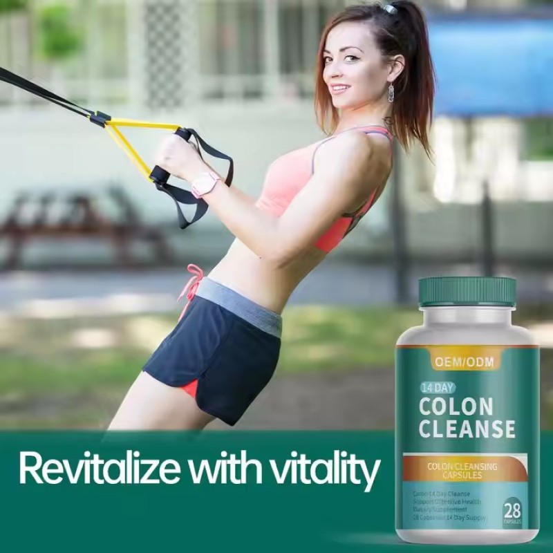 OEM Colon Cleanser & Detox Capsules Feel Lighter Colon Cleanse Capsule Colon Broom & Detox for Adult Weight Management