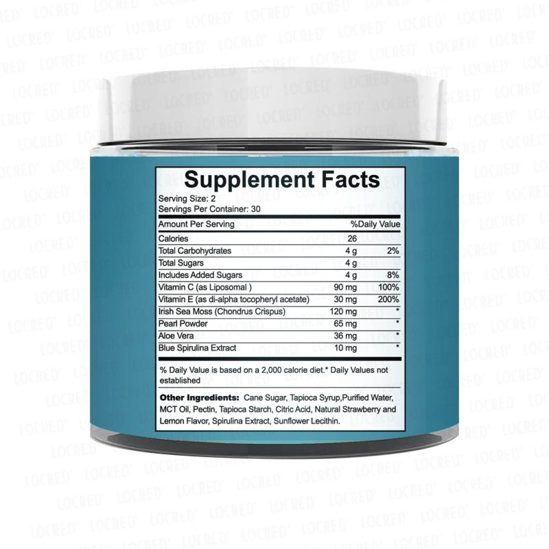 OEM Best-Selling Sea Moss Glow Gummies for Women's Skin and Nails Health Supplement with Pearl Powder Superfood