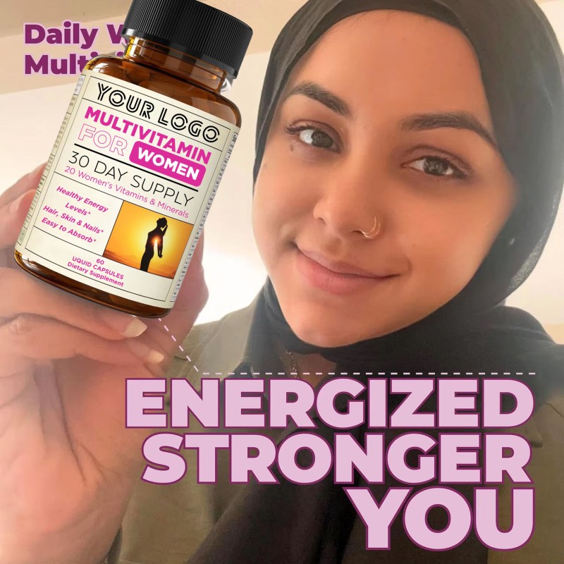 Women's Multivitamin & Minerals Capsules - for Hair, Skin, Nails, Mood & Energy Support, Beauty Care Supplement