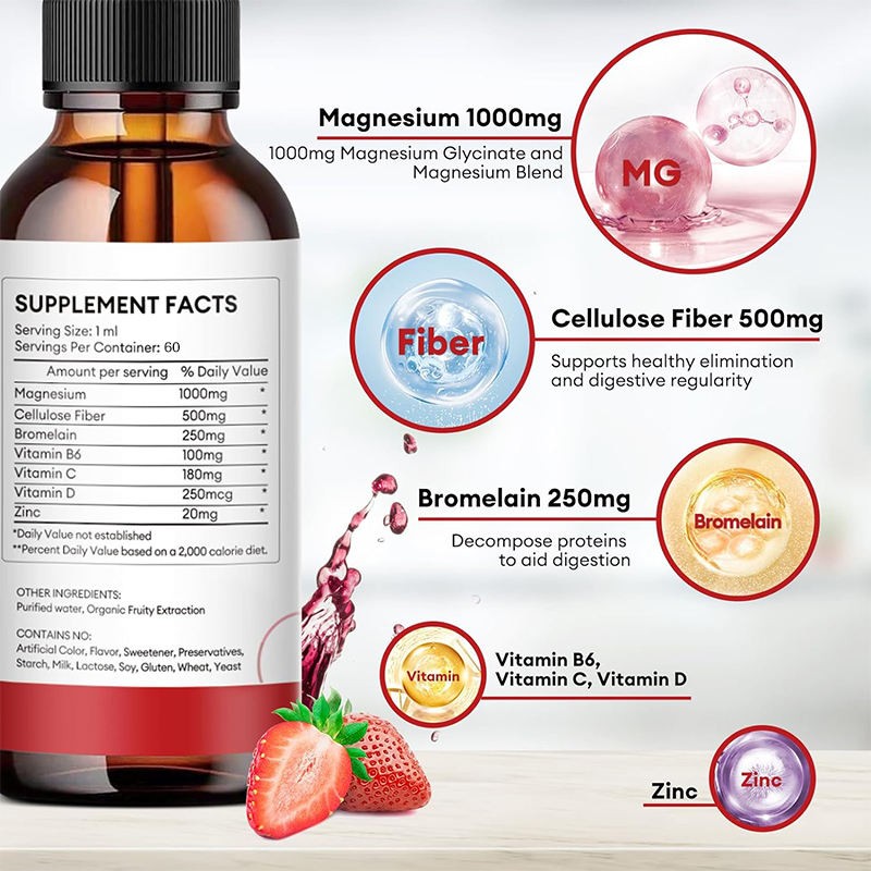 Liquid Magnesium Citrate Drops with CoQ10 & Ashwagandha