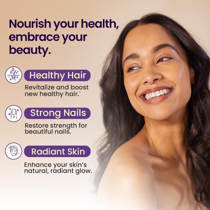 Resveratrol, Berberine, Biotin, NAD Gummy, Collagen, Zinc, Vitamin K2 & D3, Used for Hair, Skin, Nails, Joints