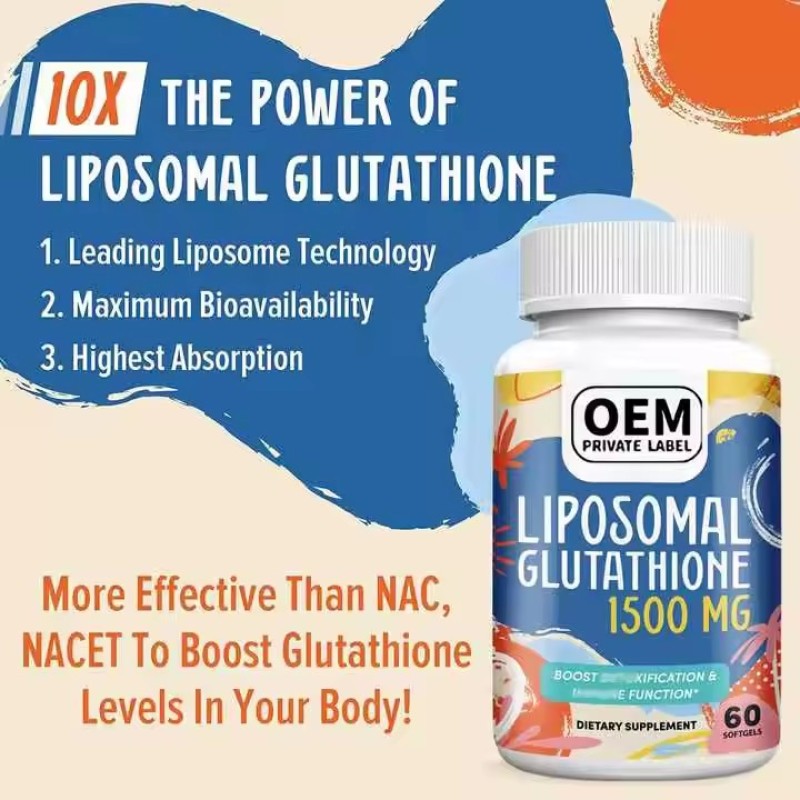 Liposomal Softgels High-Absorption Formula for Effective Skin Whitening & Overall Healthcare Support