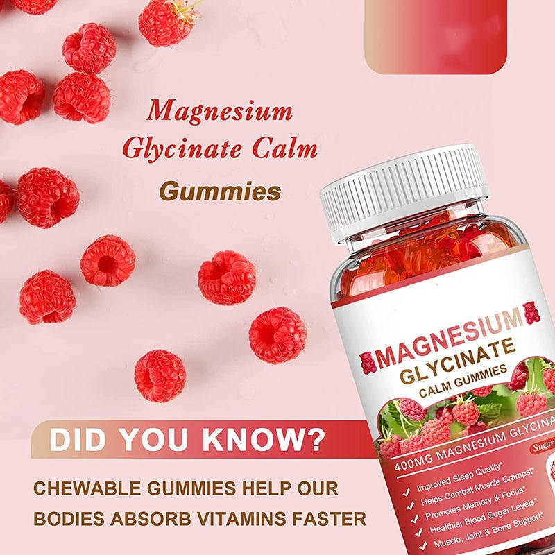 Stress Sleep Recovery Natural Supplement Hot Adult Magnesium Gum Vitamin Dosage Form Not for Pregnant Women