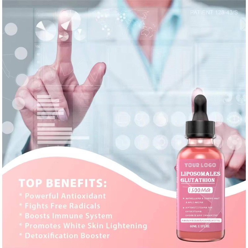 Liposomal Glutathione Supplement Droplet - Strong Antioxidant for Immune Boost Skin Whitening