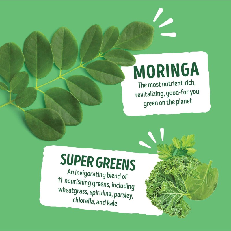 OEM Private Label Moringa Super Greens Gummies for Adults - Moringa Leaf & Seed Extracts, Safe for Pregnant Women