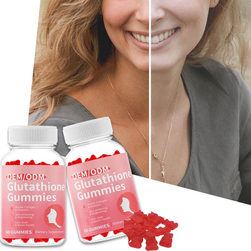 Beauty Supplement Brightening Skin Whitening Gummy with L-Glutathione and Collagen for Anti-Aging Radiance