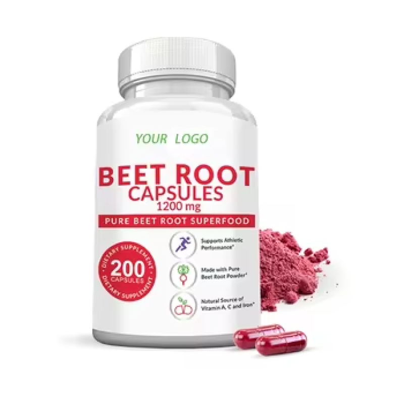 OEM Beetroot Extract Powder Capsules Natural Energy Vitality Support for Adults Beauty Products Pills Dosage-Not Pregnant Women