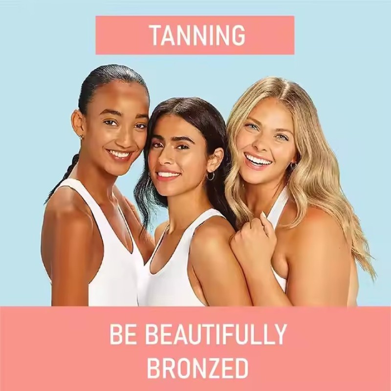 Vitamin Tanning Gummy Supplement Organic for Glowing Skin Beautiful Dark Skin Care Vegan Herbal Extract