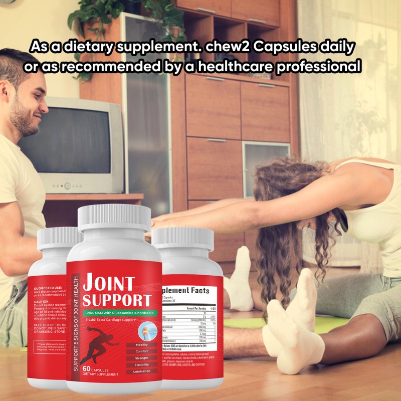 Premium Glucosamine Chondroitin MSM Capsules with Hyaluronic Acid - Joint Mobility & Comfort Support
